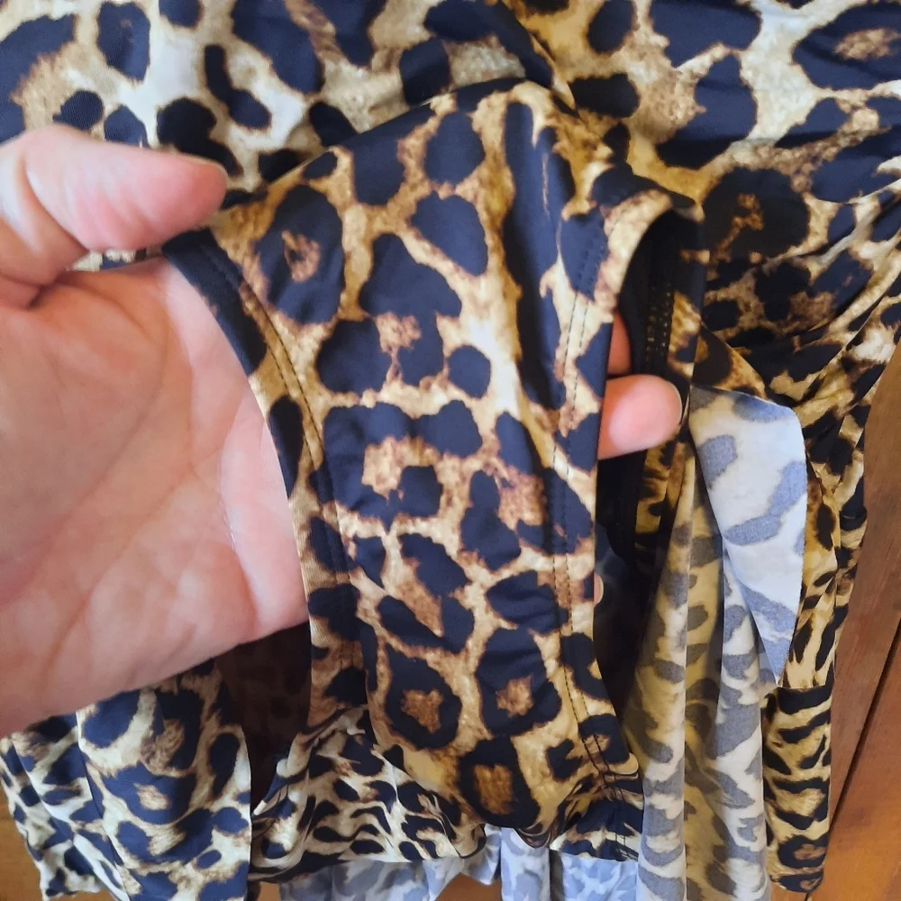 NWT Lauren Ralph Lauren Leopard Print Skirted One Piece Swimsuit Size 18W - Picture 9 of 16